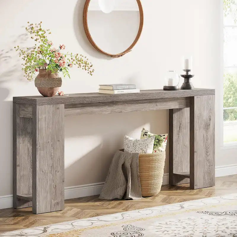 70.9 - Inch Console Sofa Table for Living Room, Entryway, and Hallway