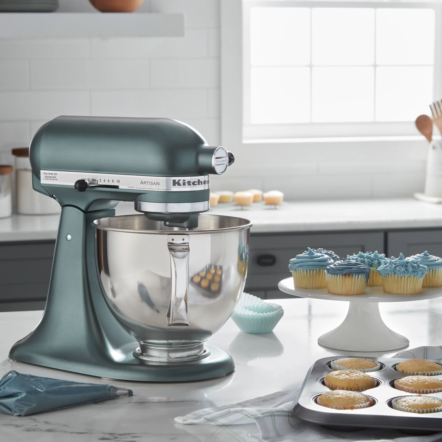 Kitchenaid Artisan Series 5 - Quart Tilt - Head Stand Mixer, Wildflower, KSM156CXWF