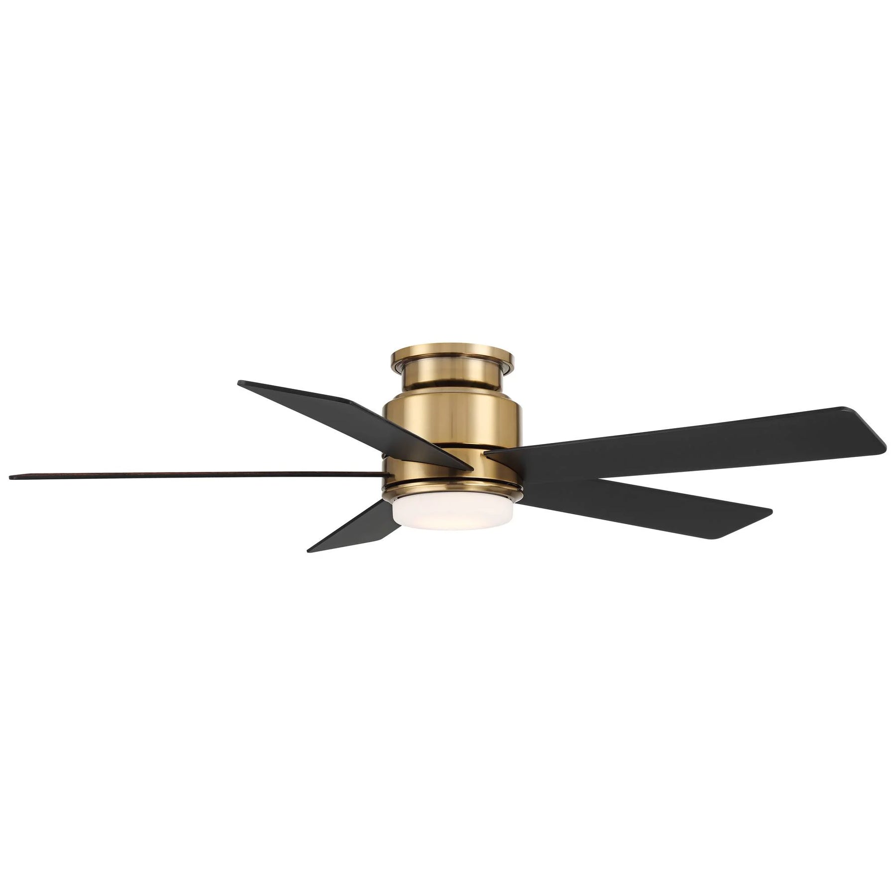 Casa Vieja 52" Grand Palm Indoor Outdoor Ceiling Fan 5 Blade LED Light Remote Control Soft Brass Finish Bedroom Hugger Damp Rated