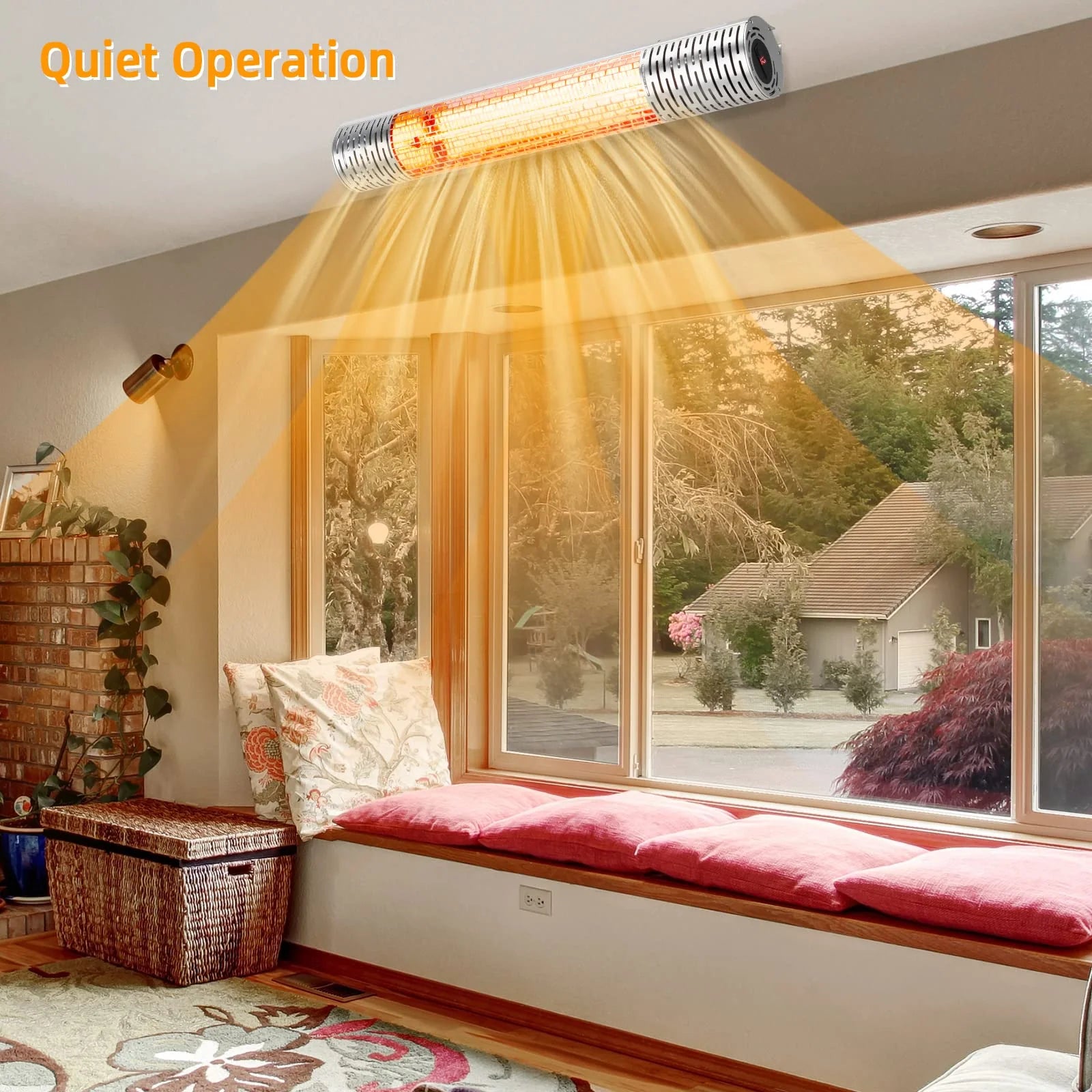 Tangkula 1500W Wall - Mounted Patio Heater, Kitchen Appliance