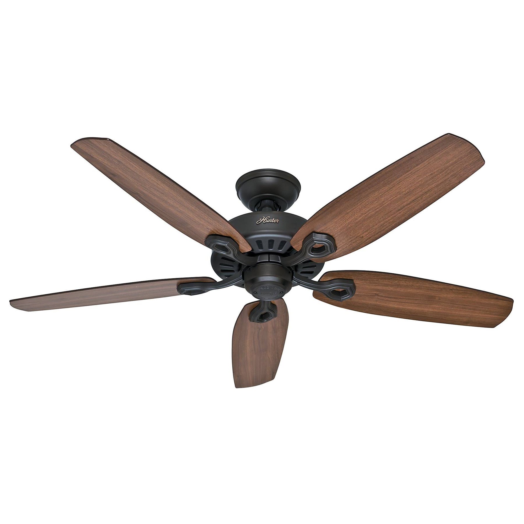 Hunter Builder Elite Energy Star 52" Ceiling Fan - New Bronze - Harvest Mahogany/Brazilian Cherry Blades
