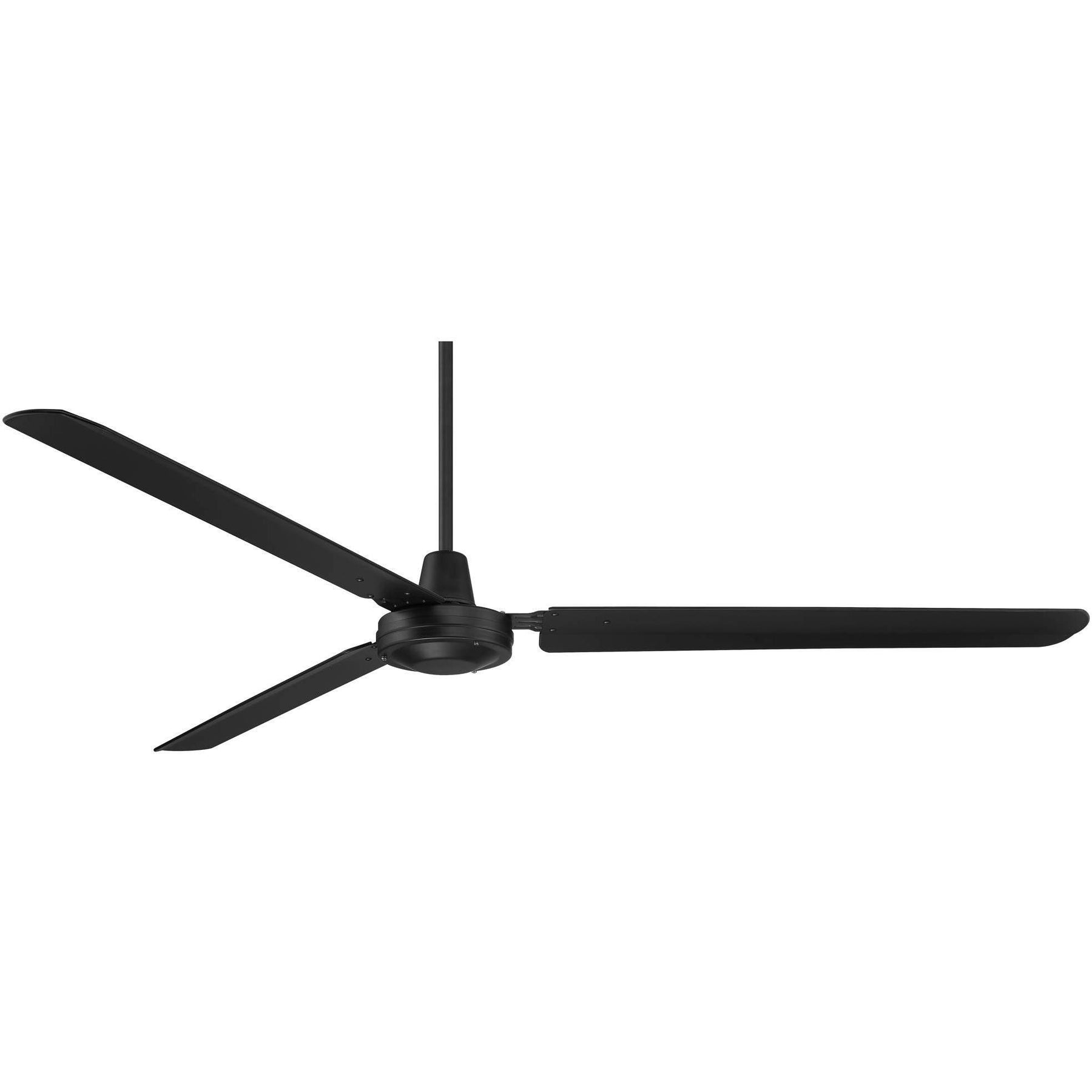Casa Vieja 72" Velocity Modern Large 3 Blade Indoor Outdoor Ceiling Fan with Wall Control Matte Black Metal Damp Rated Patio Exterior House Home