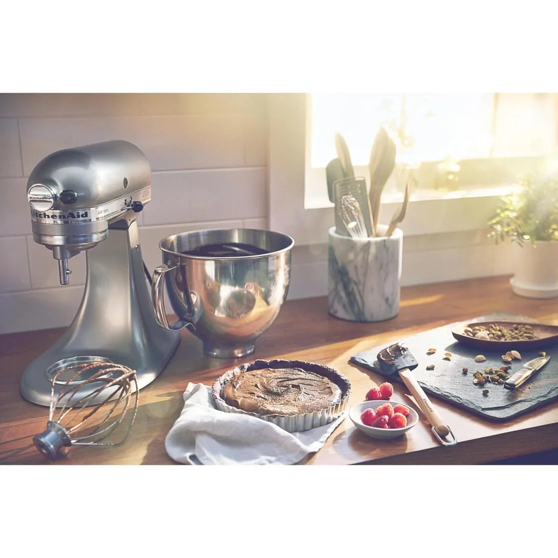 Kitchenaid Artisan Series 5 - Quart Tilt - Head Stand Mixer, Wildflower, KSM156CXWF