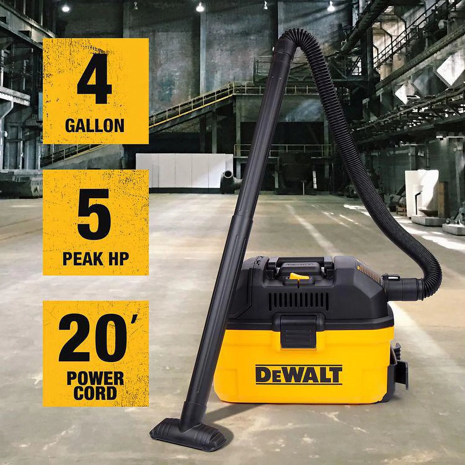 Dewalt 4 - Gal 5 - Peak Hp Toolbox Vac DXV04T