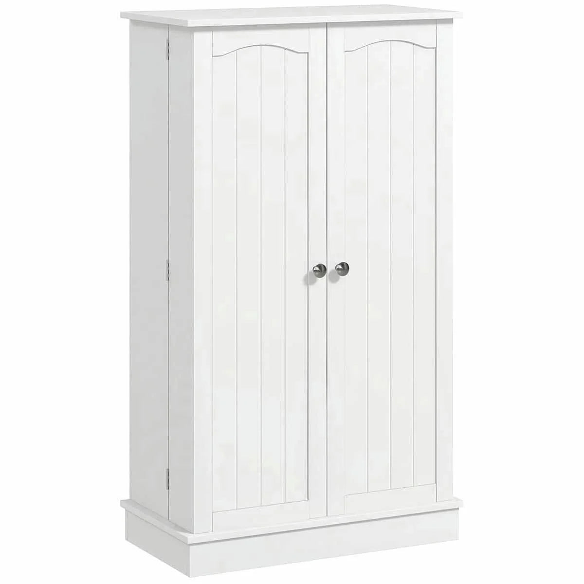 Spaco 17-Tier Kitchen Small Pantry Cabinet with 2 Doors and 6 Adjustable Shelves, Cabinet Pantry, Freestanding 5-Tier Shelving Pantries