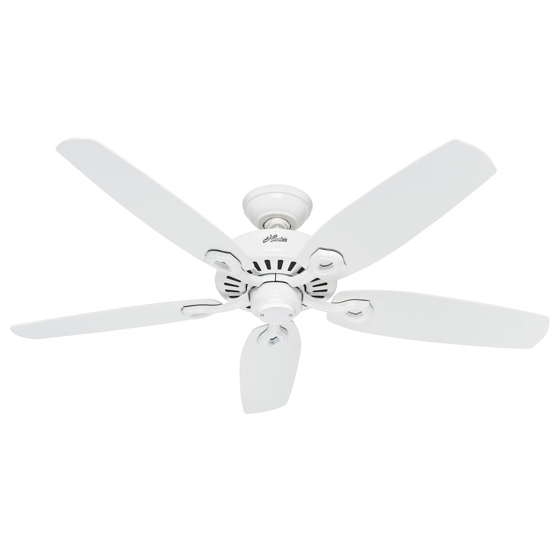 Hunter Builder Elite Energy Star 52" Ceiling Fan - Snow White - Snow White Blades