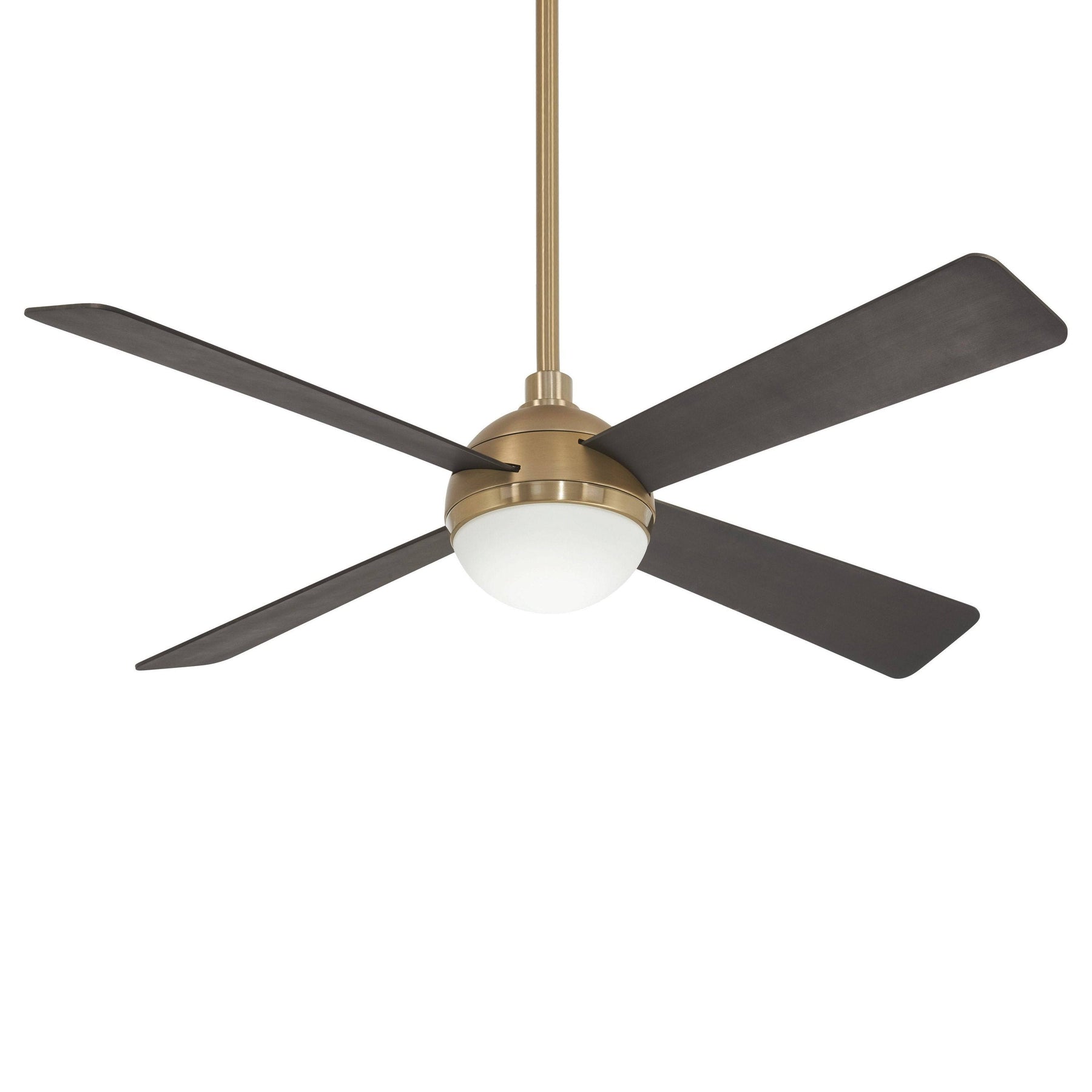 Minka - Aire F623L - BBR/SBR Orb 54 inch Soft Brass with Brushed Carbon Blades Ceiling Fan in Brushed Brass/Soft Brass