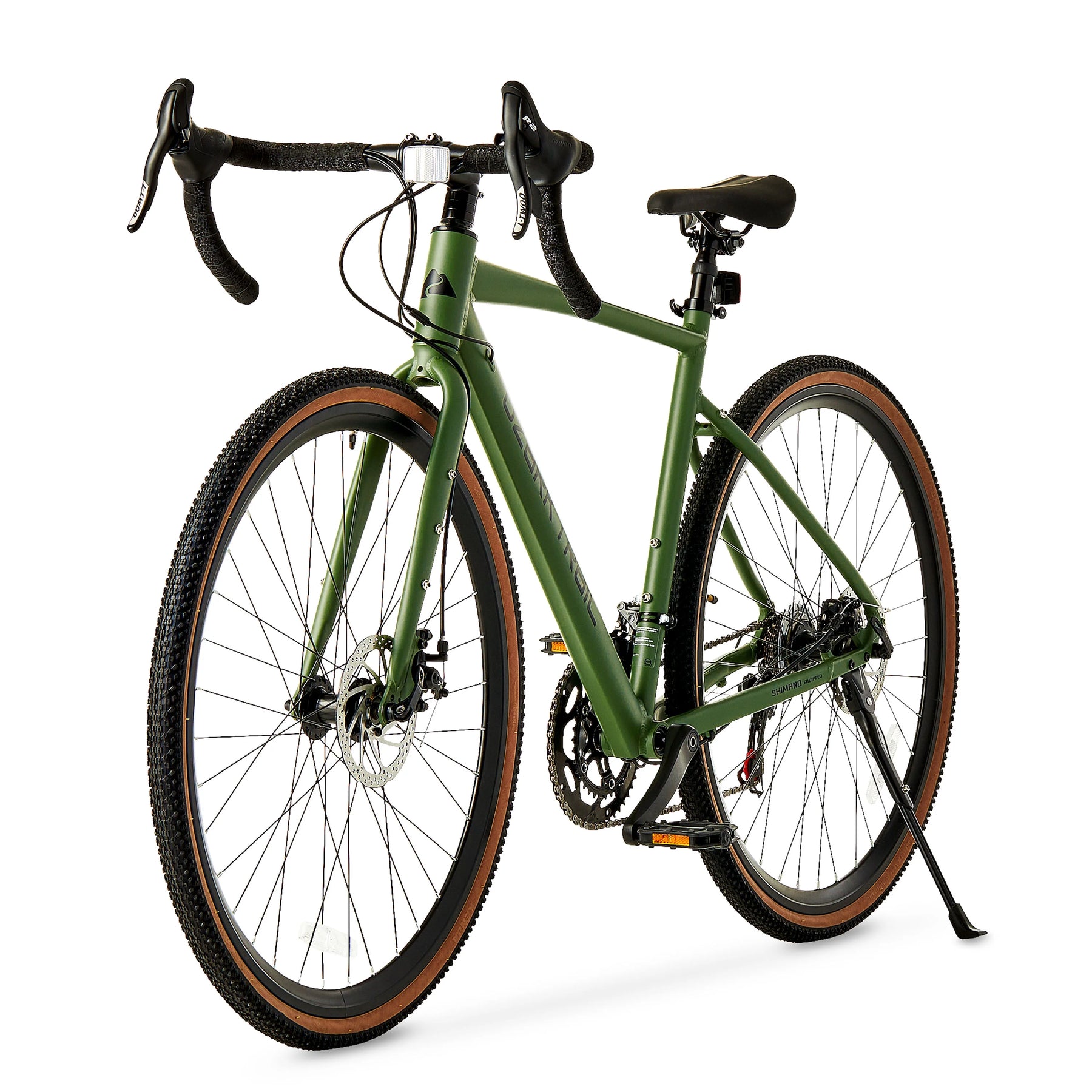 700c Ozark Trail G.1 Explorer Drop Bar Gravel Bike, Medium Frame, Fits Riders 5'5" - 5'10", Green, Adult