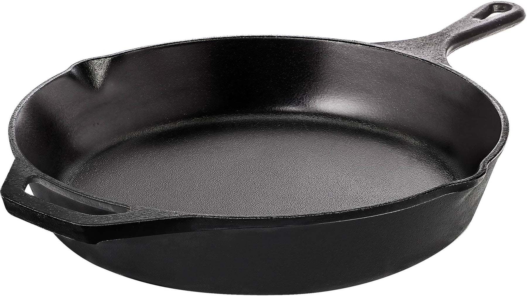 Utopia Kitchen - Saute Fry Pan - Chefs Pan, Pre - Seasoned Cast Iron Skillet - Nonstick Frying Pan 10.25 inch - Safe Grill Cookware for Indoor &