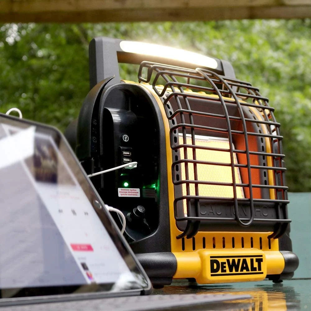 DEWALT DXH12B Portable Heater, Yellow, Ceiling Fan for Home