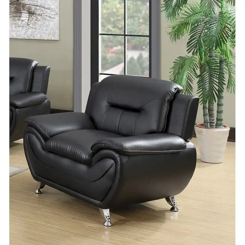 3 Piece Living Room Sofa Set with Upholstered Seating and Modern Design