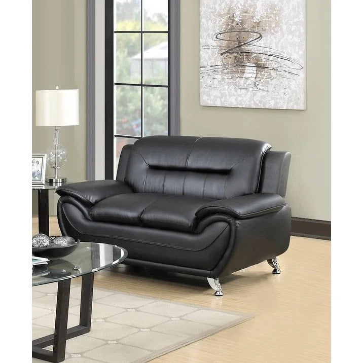 3 Piece Living Room Sofa Set with Upholstered Seating and Modern Design