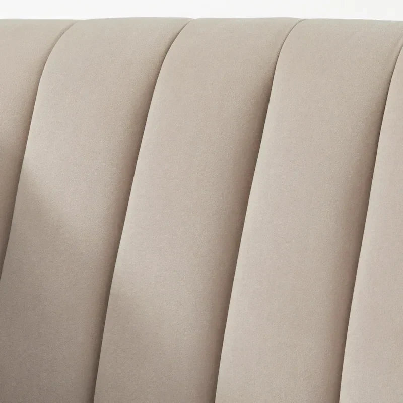 Lifestorey Paxton Tuxedo Chair with Channel Stitch Design