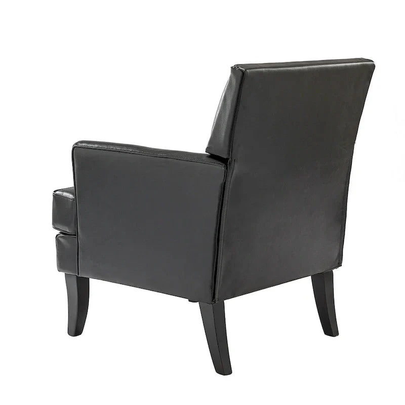 Nileus Set of 2 Modern Classic Polyester Accent Chairs with Solid Wood Legs by HULALA HOME