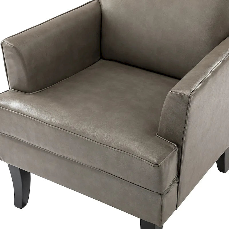 Nileus Set of 2 Modern Classic Polyester Accent Chairs with Solid Wood Legs by HULALA HOME
