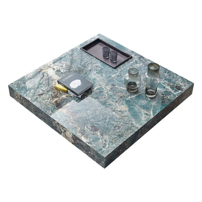 JASIWAY Elegant Sintered Stone Square Coffee Table