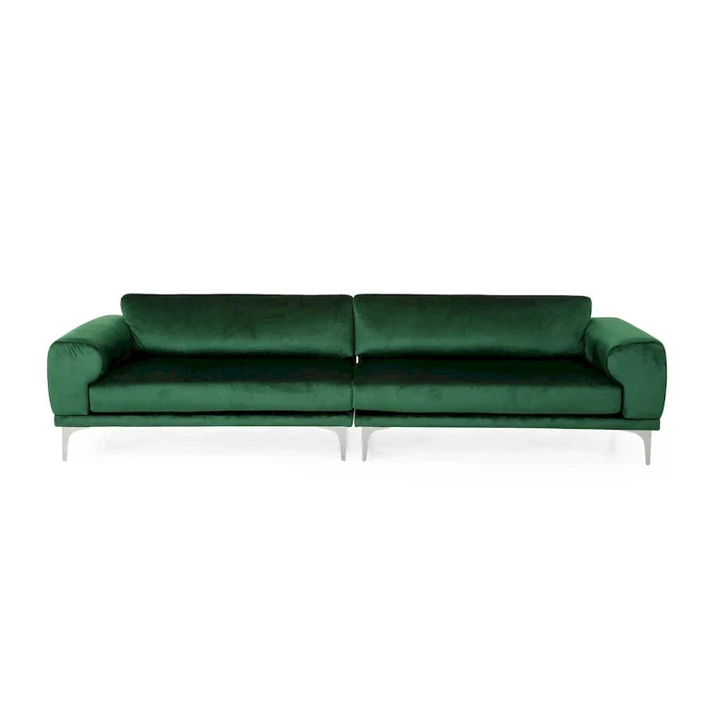 Christopher Knight Home Croydon Modern Glam Velvet Sofa for 4