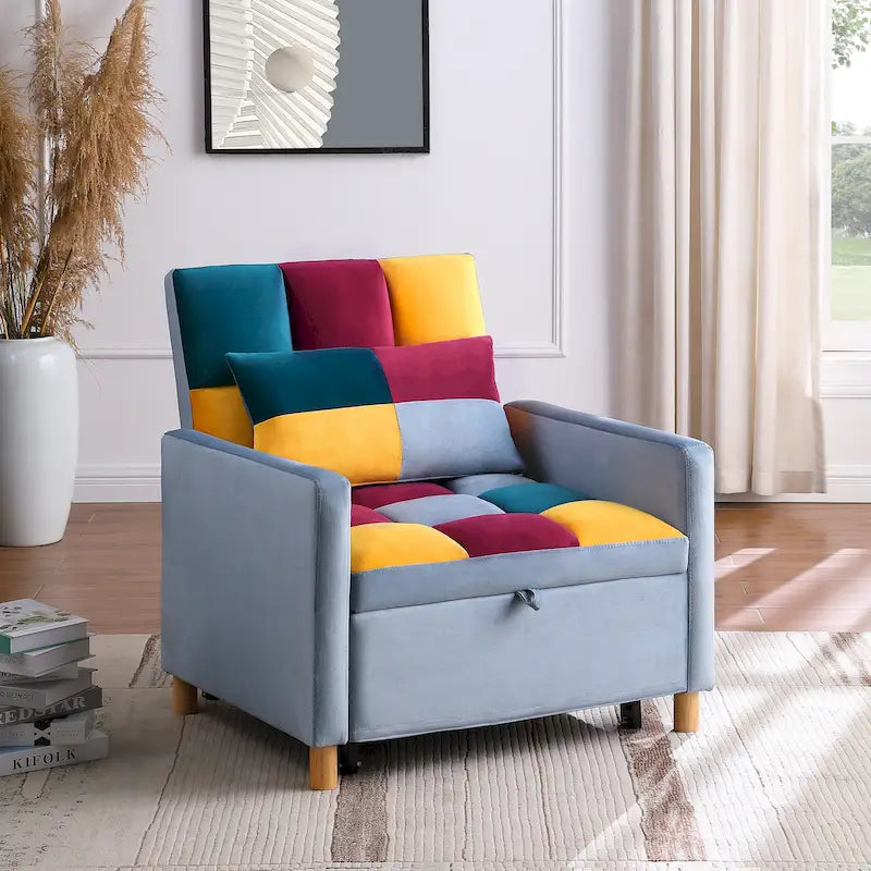Versatile Sleeper Chair with Removable Pillow