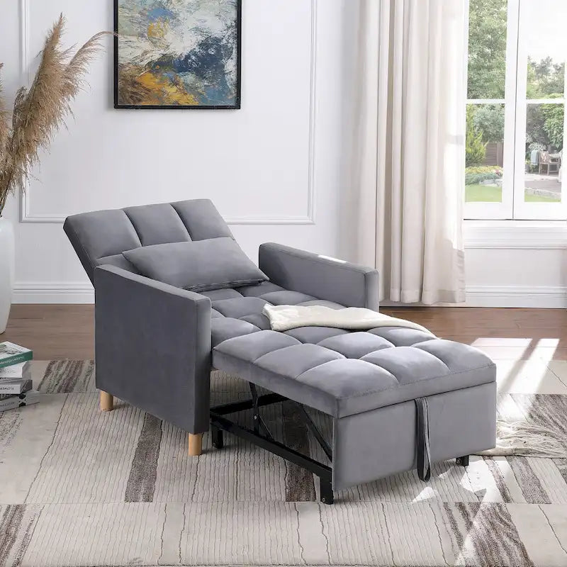 Versatile Sleeper Chair with Removable Pillow