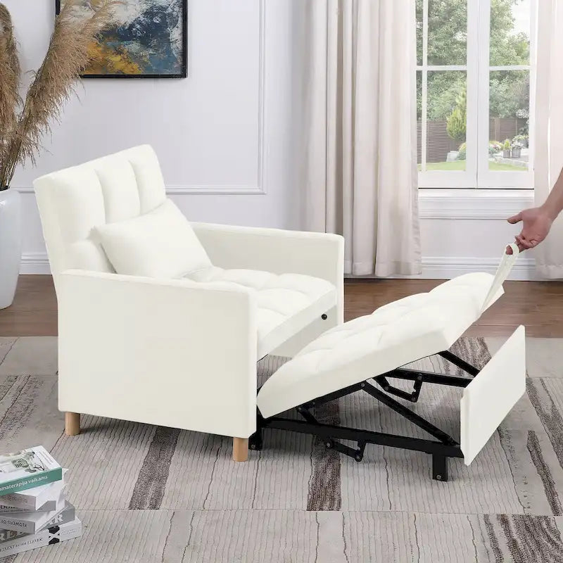 Versatile Sleeper Chair with Removable Pillow