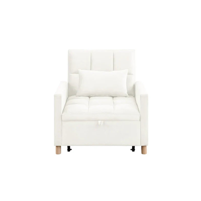 Versatile Sleeper Chair with Removable Pillow