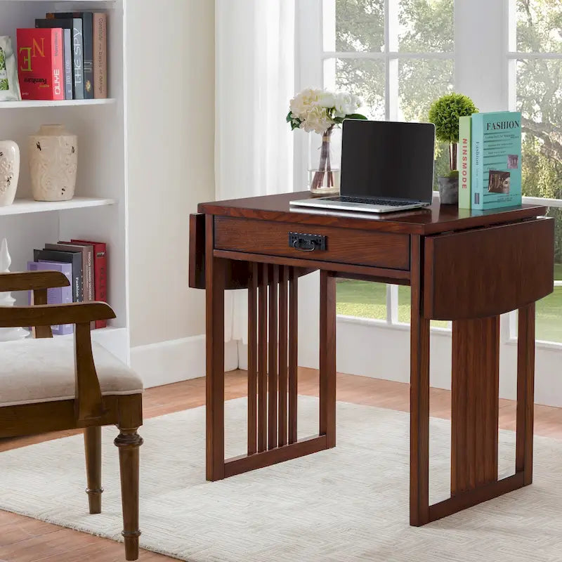 Leick Home Mission Style Writing and Computer Desk