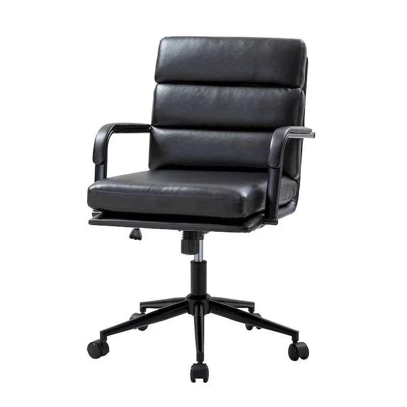 Joseph Contemporary Faux Leather Task Chair with Tilt Lock and Center Tilt by HULALA HOME