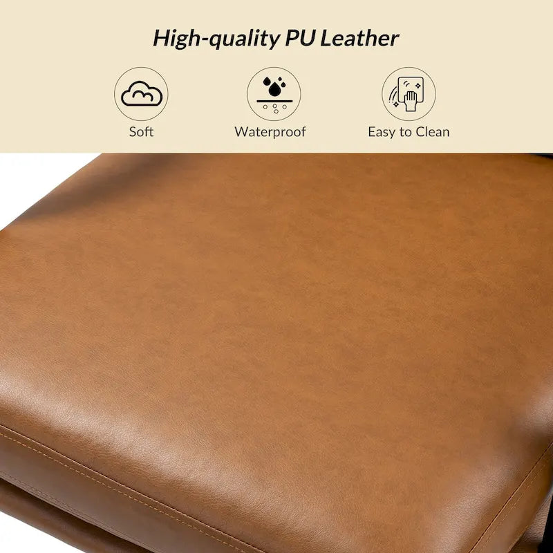 Joseph Contemporary Faux Leather Task Chair with Tilt Lock and Center Tilt by HULALA HOME