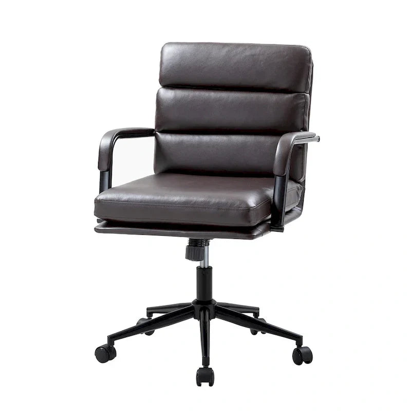 Joseph Contemporary Faux Leather Task Chair with Tilt Lock and Center Tilt by HULALA HOME