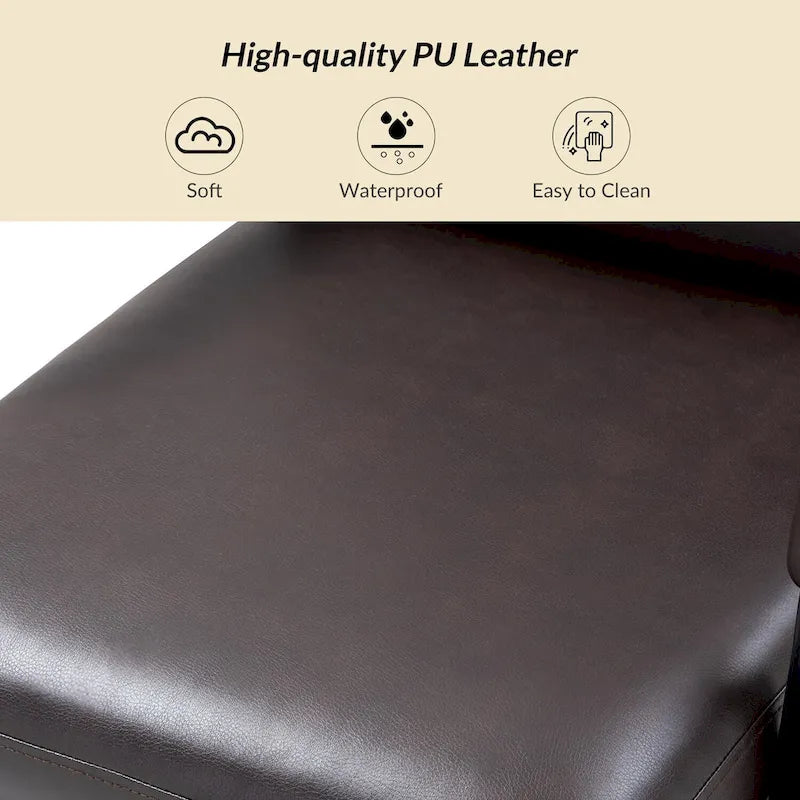 Joseph Contemporary Faux Leather Task Chair with Tilt Lock and Center Tilt by HULALA HOME