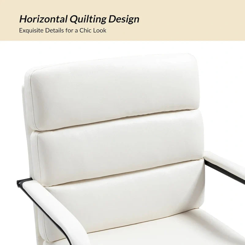 Joseph Contemporary Faux Leather Task Chair with Tilt Lock and Center Tilt by HULALA HOME