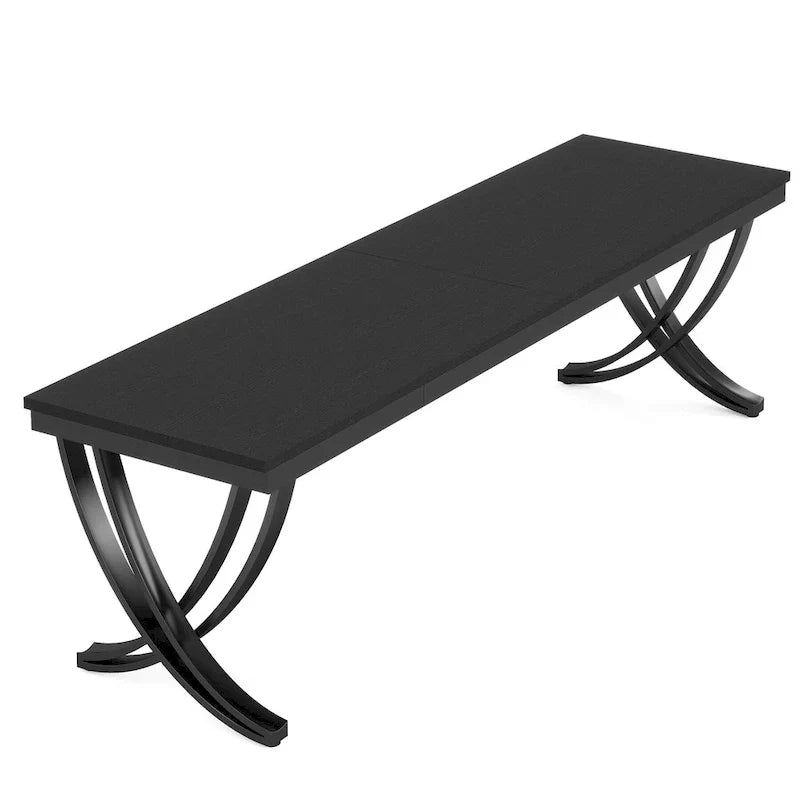 78.74 - Inch Extra Long Double Computer Desk with Stylish Metal Legs for Home Office
