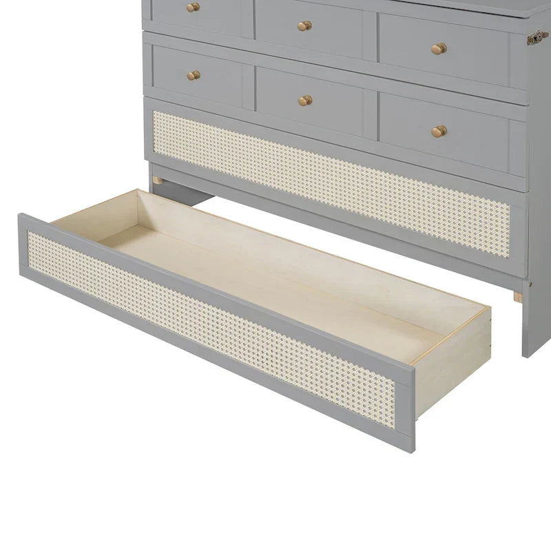 Nestfair Full - Size Murphy Bed with Spacious Drawers