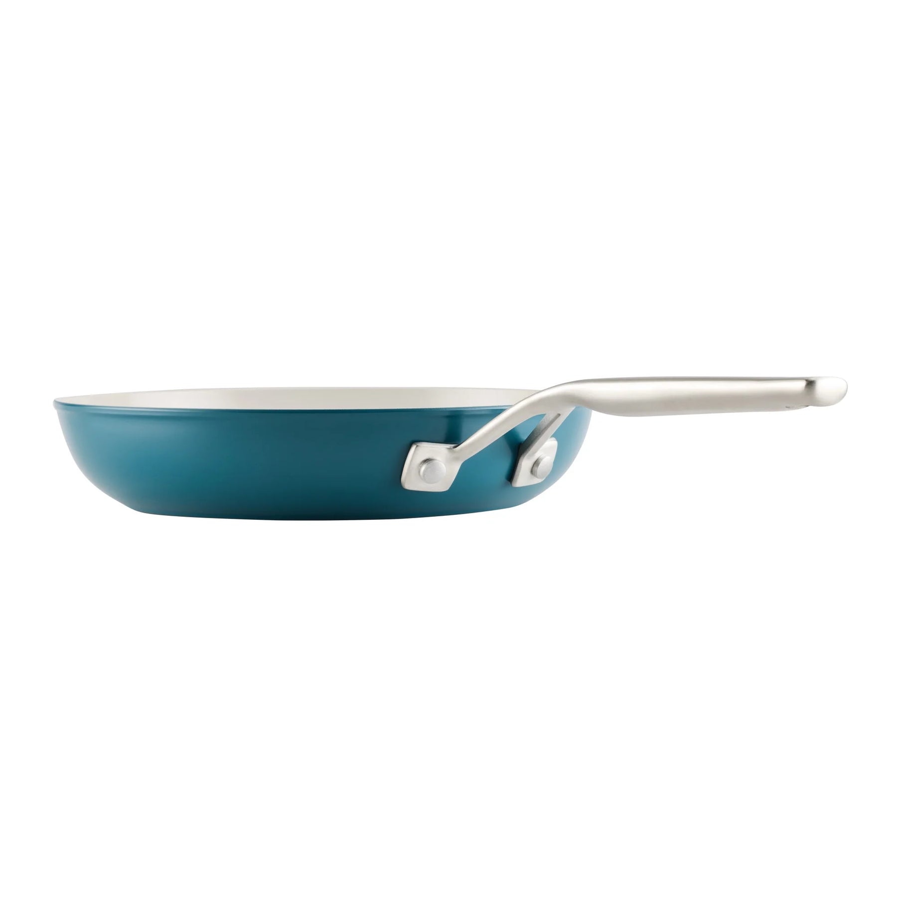 Kitchenaid Hard - Anodized 10 Pcs Ceramic Induction Cookware Set, Dishwasher Safe and Oven Safe to 500F, Agave Blue