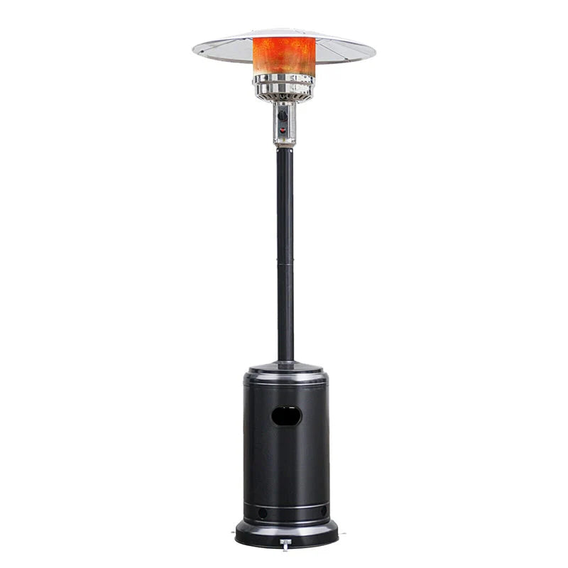 50,000 BTU Propane Patio Heater, Standing Stainless Steel Outdoor Heater with Wheels, Triple Protection, CSA Certified for Deck & Commercial