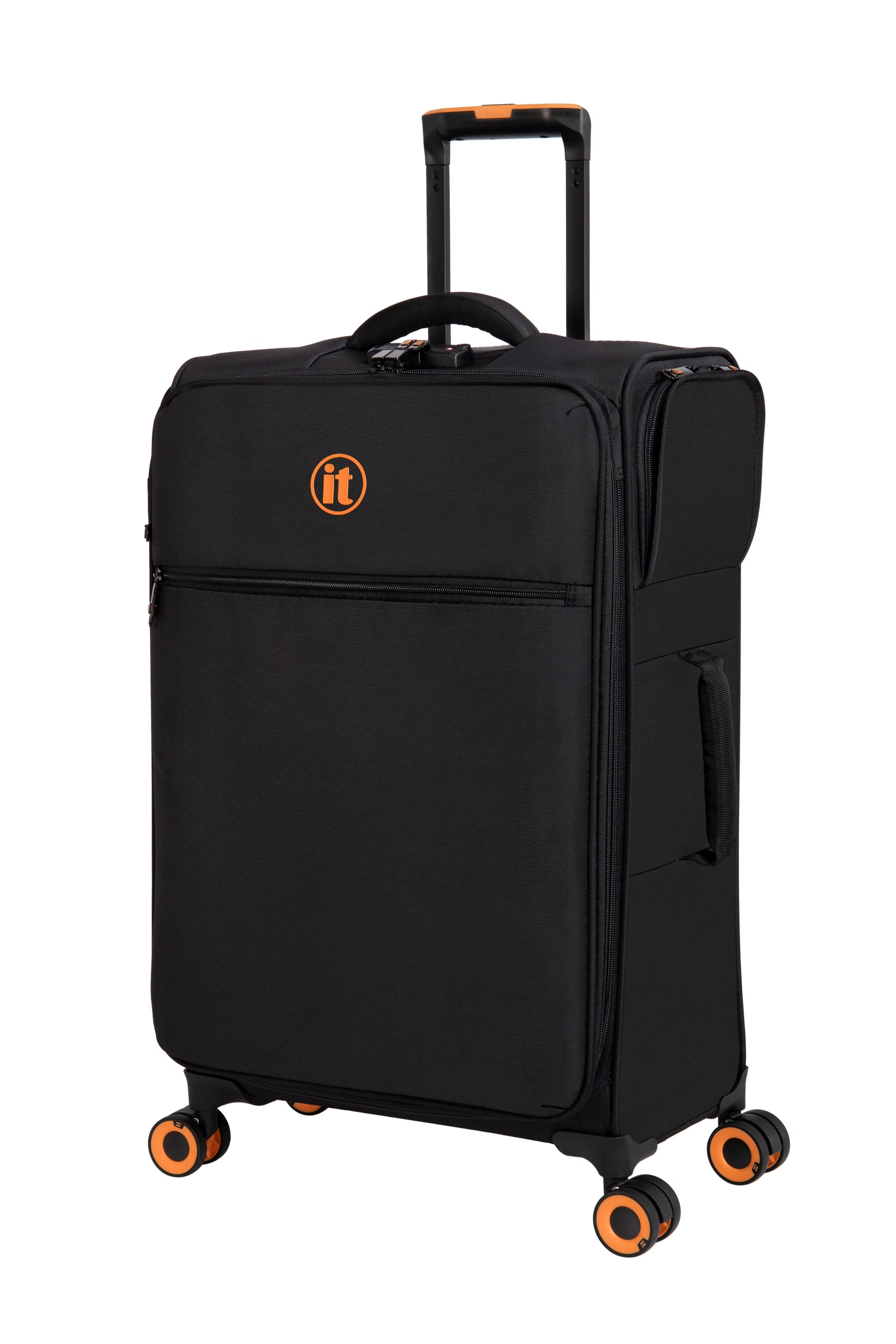 It Luggage Simultaneous 27" Softside Checked 8 Wheel Expandable Spinner Luggage, Harbour Blue