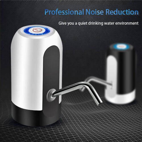 D DATADAGO 5 Gallon Electric Drinking Portable Water Dispenser, Universal USB Charging Water Bottle Pump for 2 - 5 Gallon with 2 Silicone