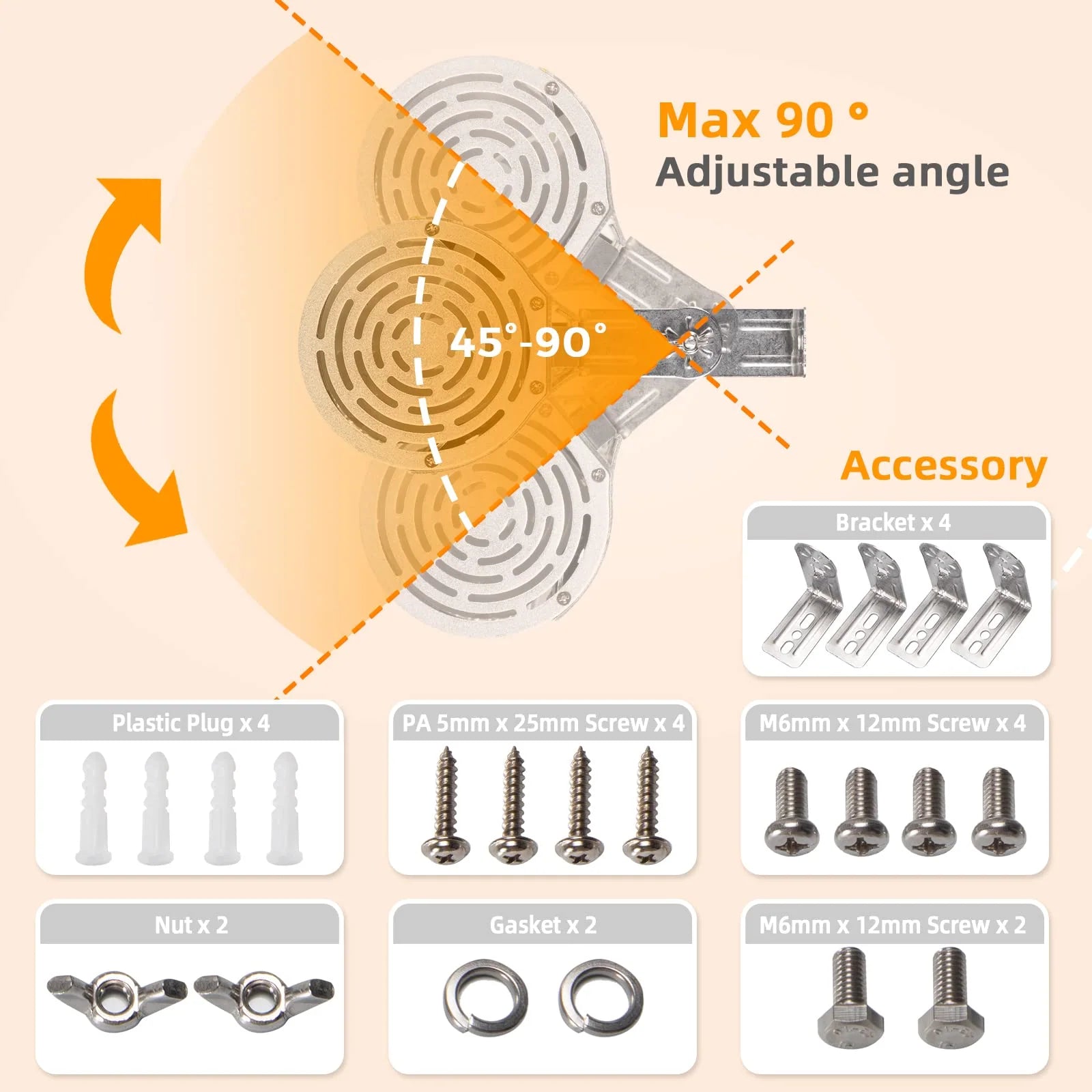Tangkula 1500W Wall - Mounted Patio Heater, Kitchen Appliance