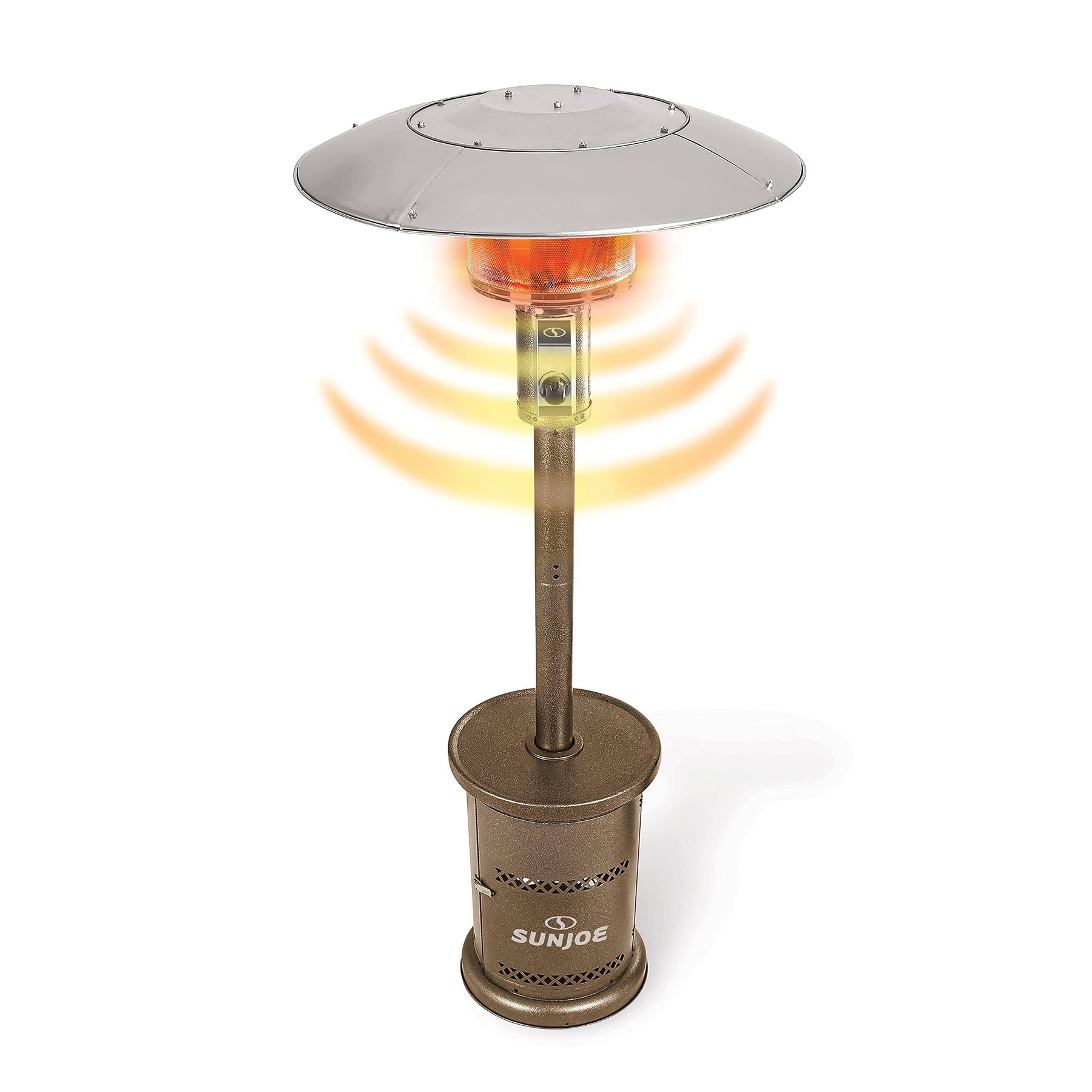 Sun Joe 48,000 BTU Bronze Outdoor Propane Powered Patio Heater with Wheels