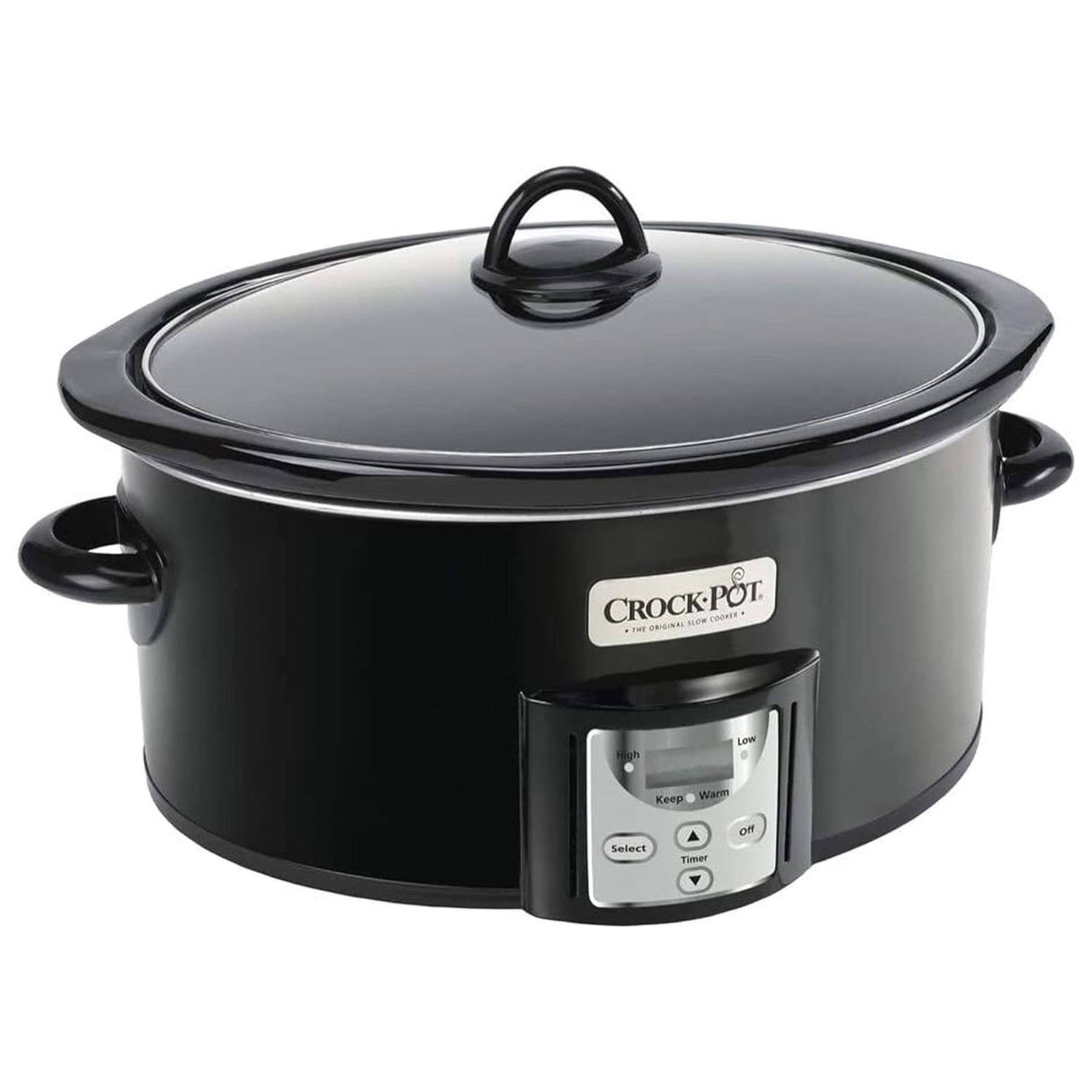 Crock - pot 4 Quart Digital Count Down Food Slow Cooker Kitchen Appliance, Black